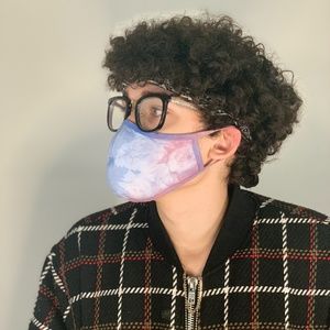 Tie Dye reusable Face Mask Frozen Purple Set